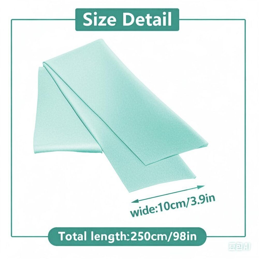 5793 Women Wedding Satin Sash Belt 4'' Wide Double Side Chiffon Bridal - Picture 2 of 7